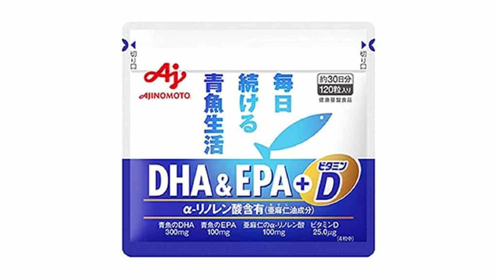味の素DHAEPA ビタミンD 120粒入り