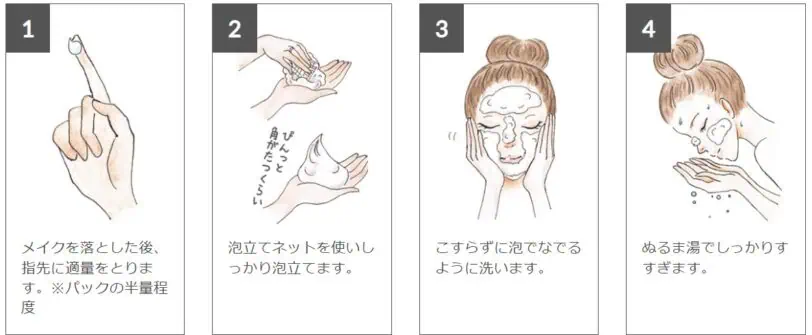 ルソイル/ホワイトクレイサボンマスクの効果的な使い方（洗顔）